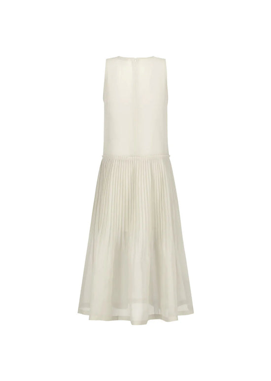 AMOMENTO pleated sleeveless dress