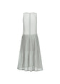 AMOMENTO pleated sleeveless dress