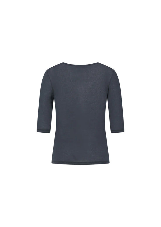 AMOMENTO round short sleeve t-shirt