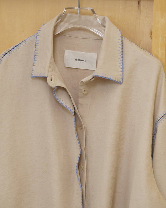 TODAYFUL Soft suede Embroidery Shirts
