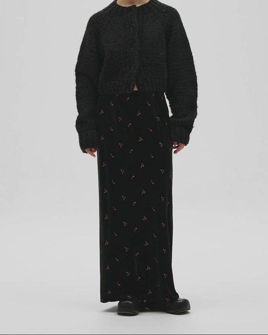 TODAYFUL Petit Flower Velour Skirt