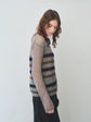 double striped knit top