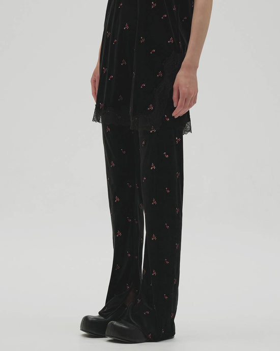 TODAYFUL Petit Flower Velour Leggings