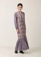 Sara mallika Cotton Jacquard Flower Print Yoke Dress
