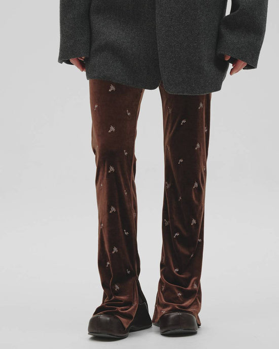 TODAYFUL Petit Flower Velour Leggings