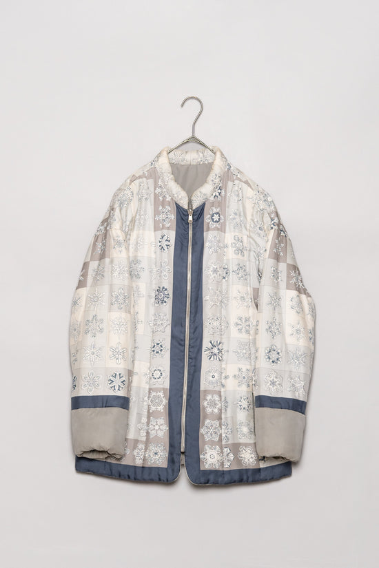 HERMES Made in France マルジェラ期 Reversible silk quilted coat