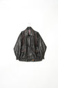 1980s Made in ITARY GV Luxury Design Leather Jacket "Dead Stock"