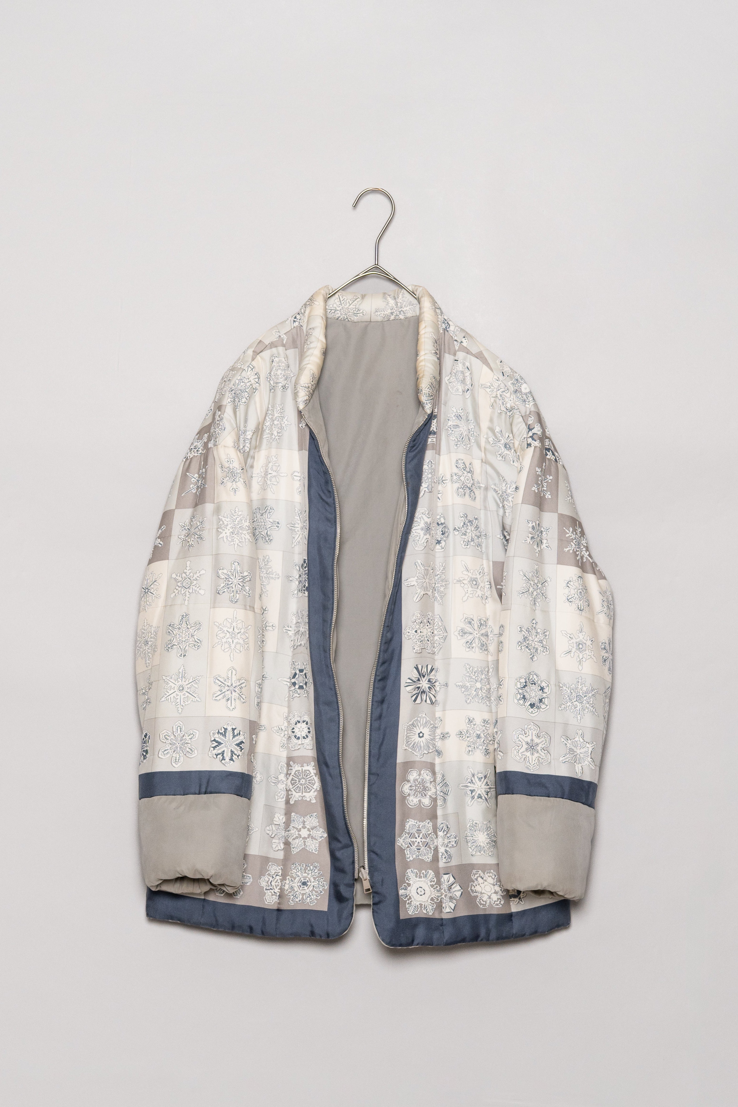 エルメスマルジェラ期リバーシブルpadded jacket 極美品 HERMES Made in France マルジェラ期 Reversible silk quilted coat