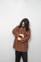 1987AW C.P.COMPANY LEATHER DOUBLE BREASTED COAT Ideas From Massimo osti