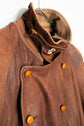 1987AW C.P.COMPANY LEATHER DOUBLE BREASTED COAT Ideas From Massimo osti