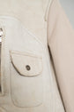 C.P.Company 2006AW Shearling Collar White Leather Jacket
