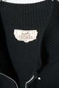 HERMES MADE IN ITARY ELBOW PATCH WOOL DOUBLE ZIP DRIVERS KNIT