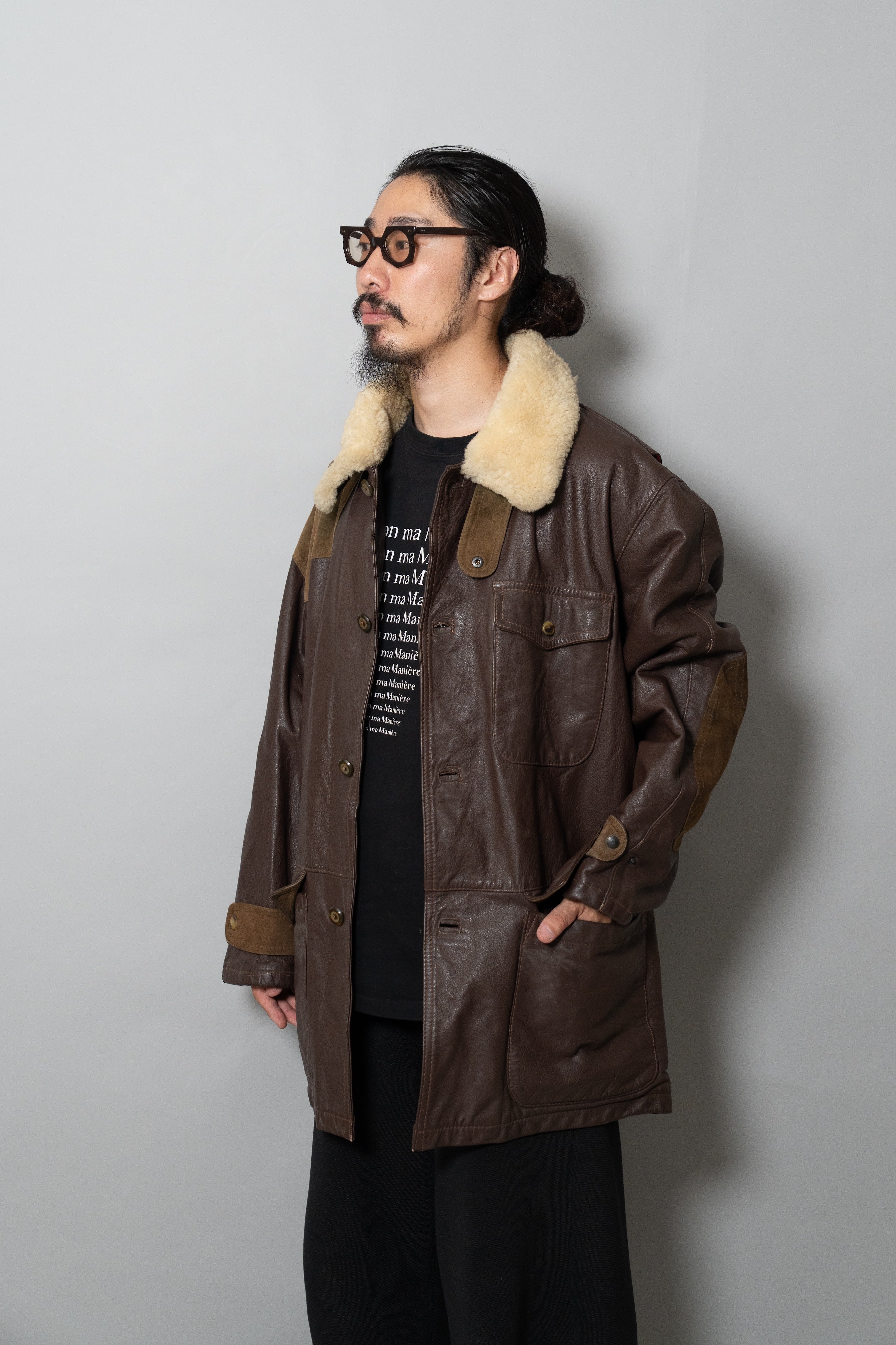 83AW C.P.COMPANY LEATHER HUNTING JACKET – Maison ma Manière