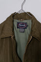 1990s FACONNABLE Leather Sleeve Flight Jacket