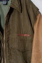 1990s FACONNABLE Leather Sleeve Flight Jacket