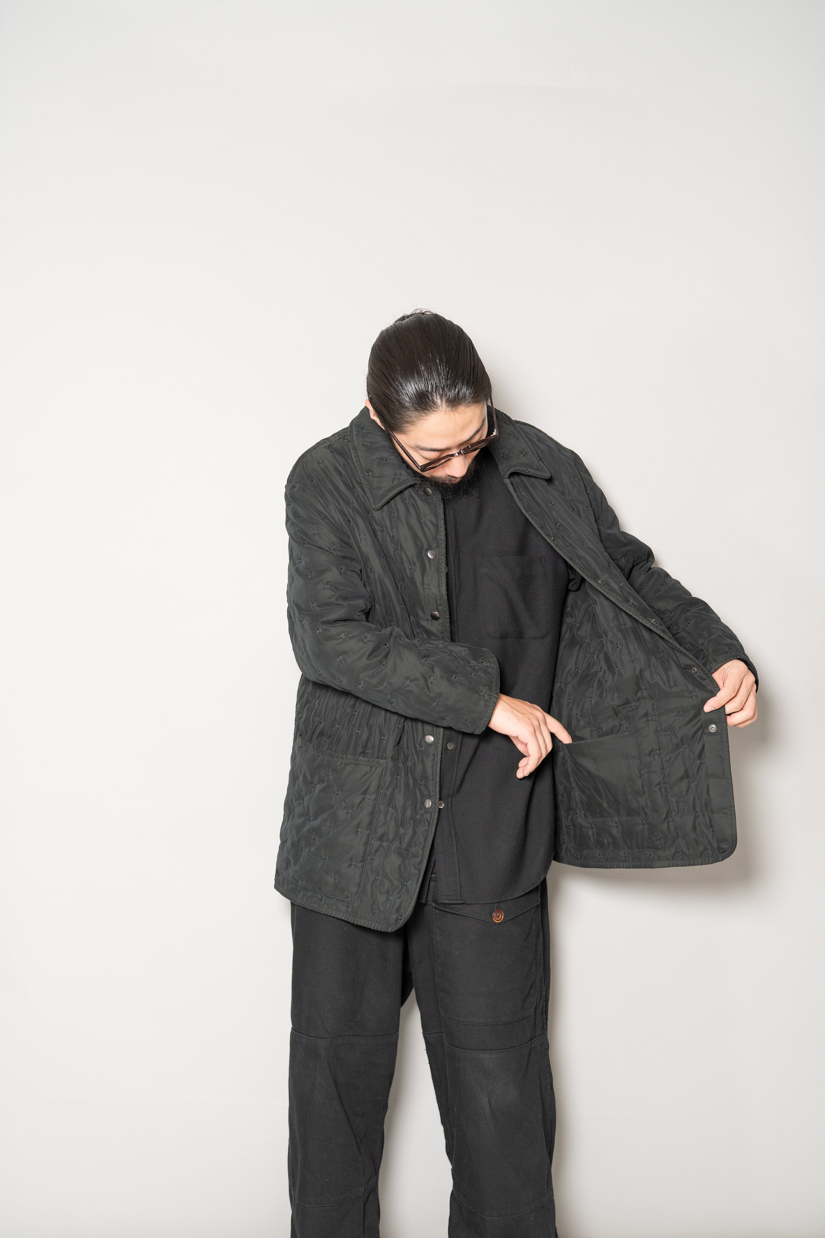 HERMES by Martin margiela Paddock COAT Black 42 – Maison ma Manière