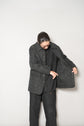 HERMES by Martin margiela Paddock COAT Black 42
