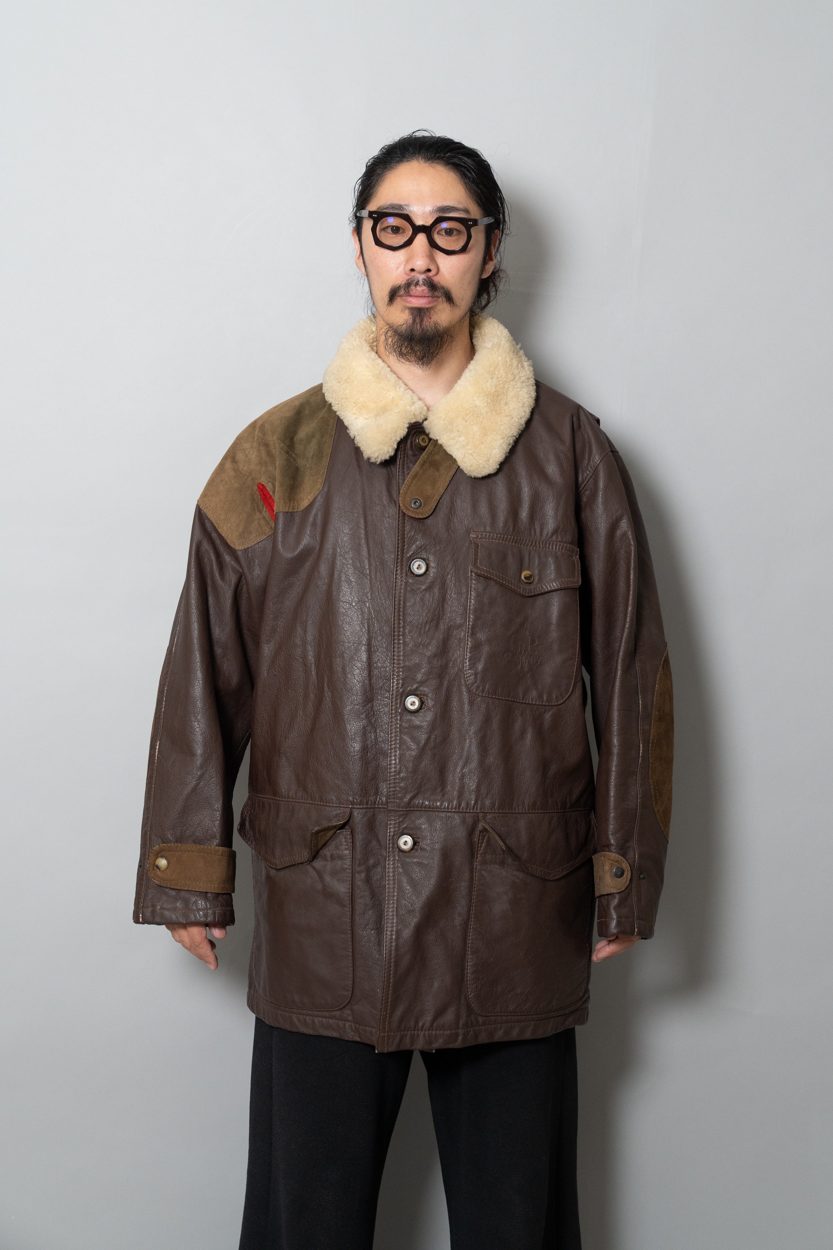 83AW C.P.COMPANY LEATHER HUNTING JACKET – Maison ma Manière