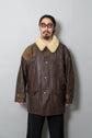 83AW C.P.COMPANY LEATHER HUNTING JACKET