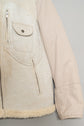 C.P.Company 2006AW Shearling Collar White Leather Jacket