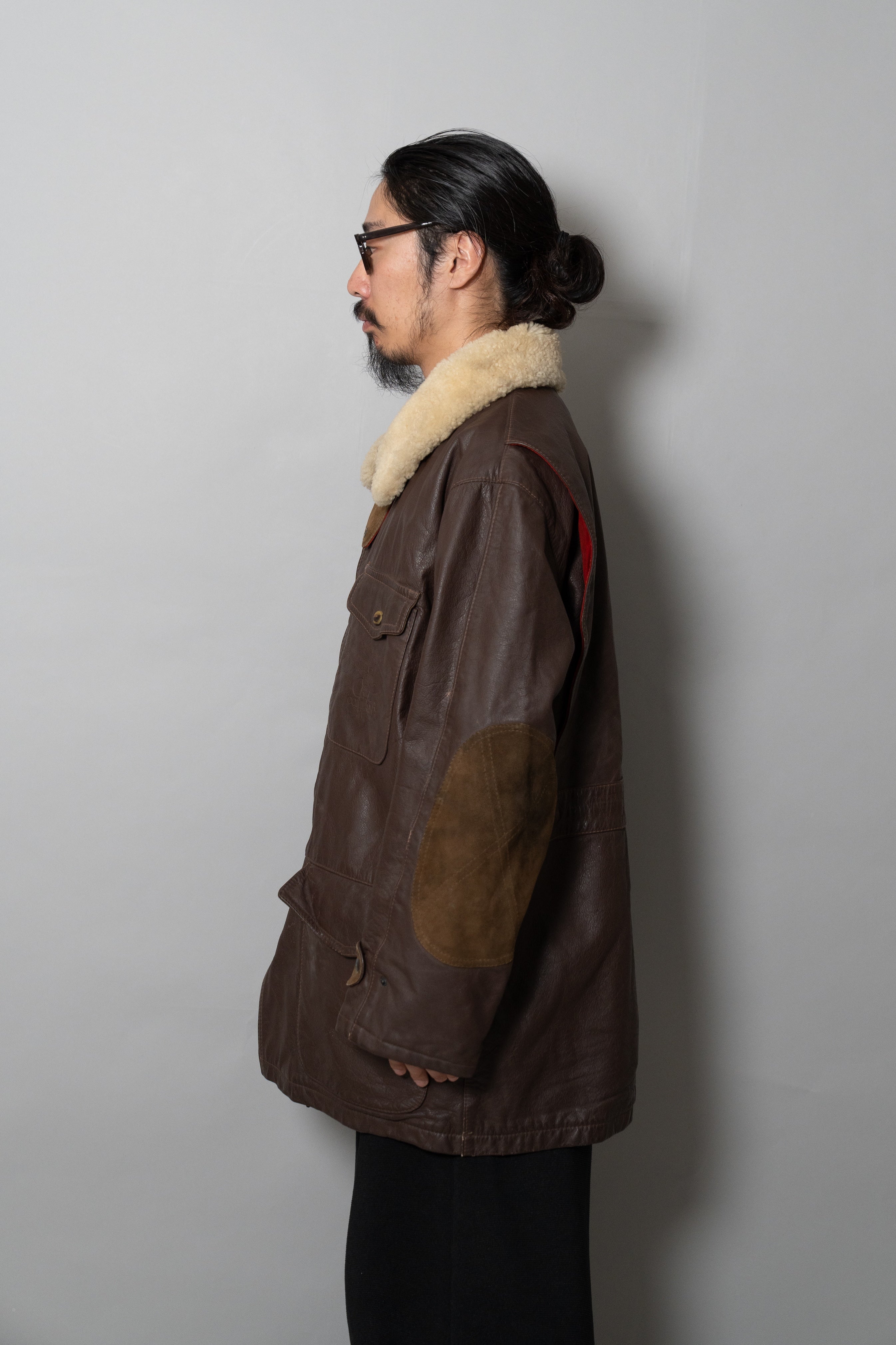 83AW C.P.COMPANY LEATHER HUNTING JACKET – Maison ma Manière