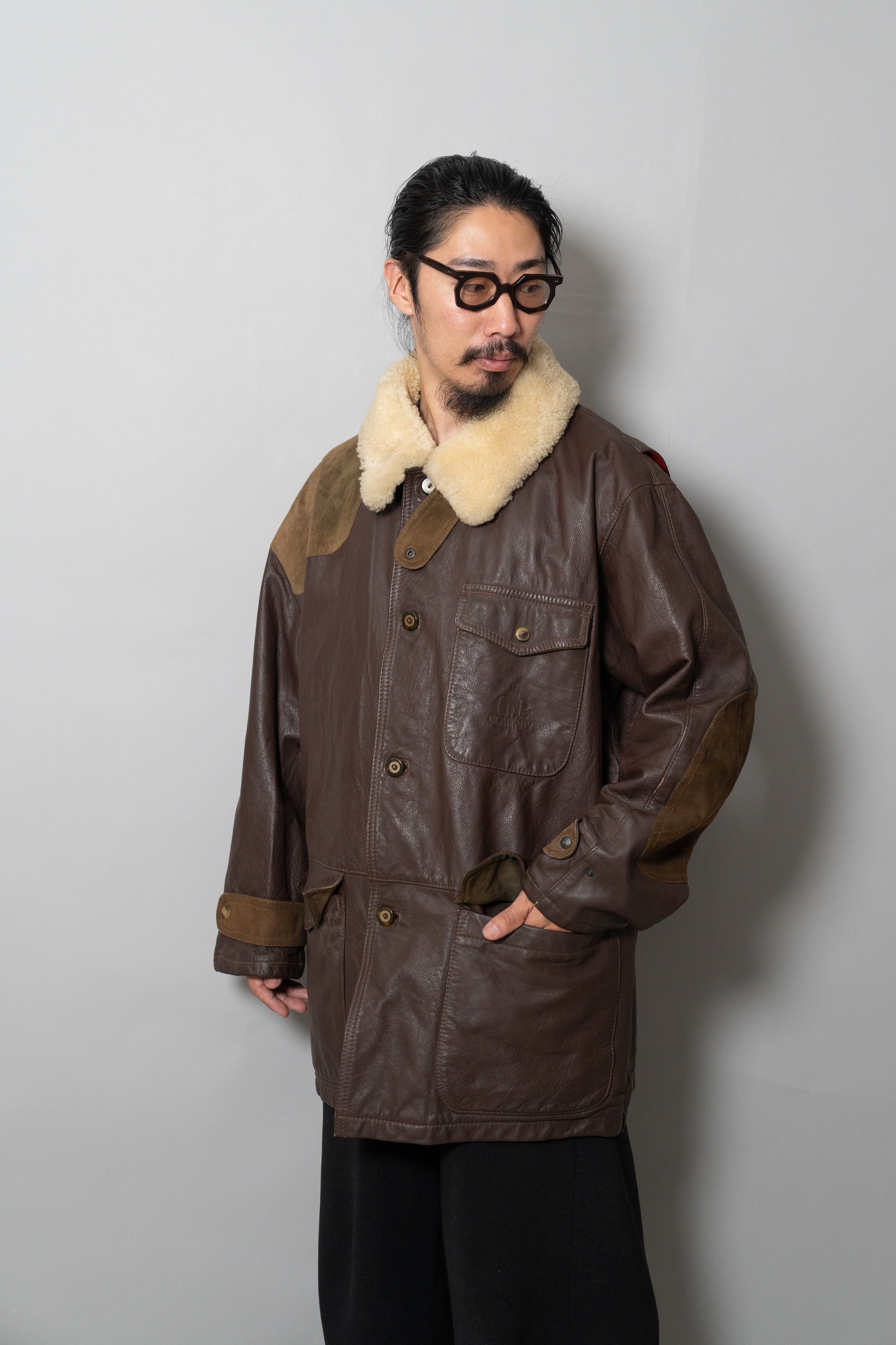 83AW C.P.COMPANY LEATHER HUNTING JACKET – Maison ma Manière