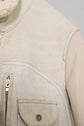 C.P.Company 2006AW Shearling Collar White Leather Jacket