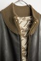 HERMES Leather Flight Jacket