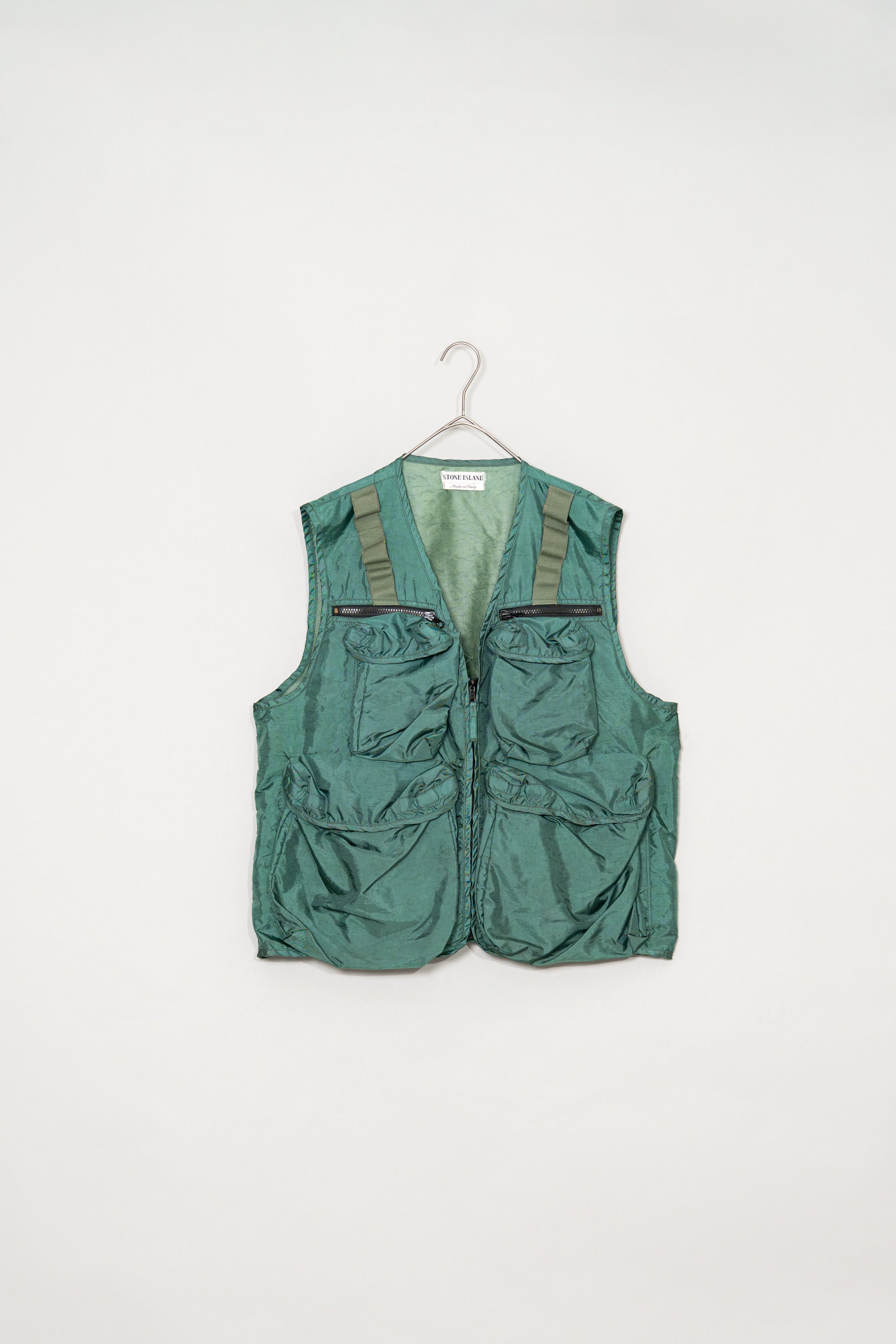 STONE ISLAND 1995 SS EMERALD GREEN FORMULA STEEL VEST – Maison ma