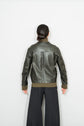 HERMES Leather Flight Jacket