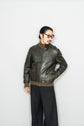 HERMES Leather Flight Jacket