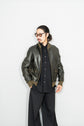 HERMES Leather Flight Jacket