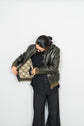 HERMES Leather Flight Jacket