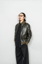 HERMES Leather Flight Jacket