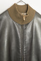HERMES Leather Flight Jacket