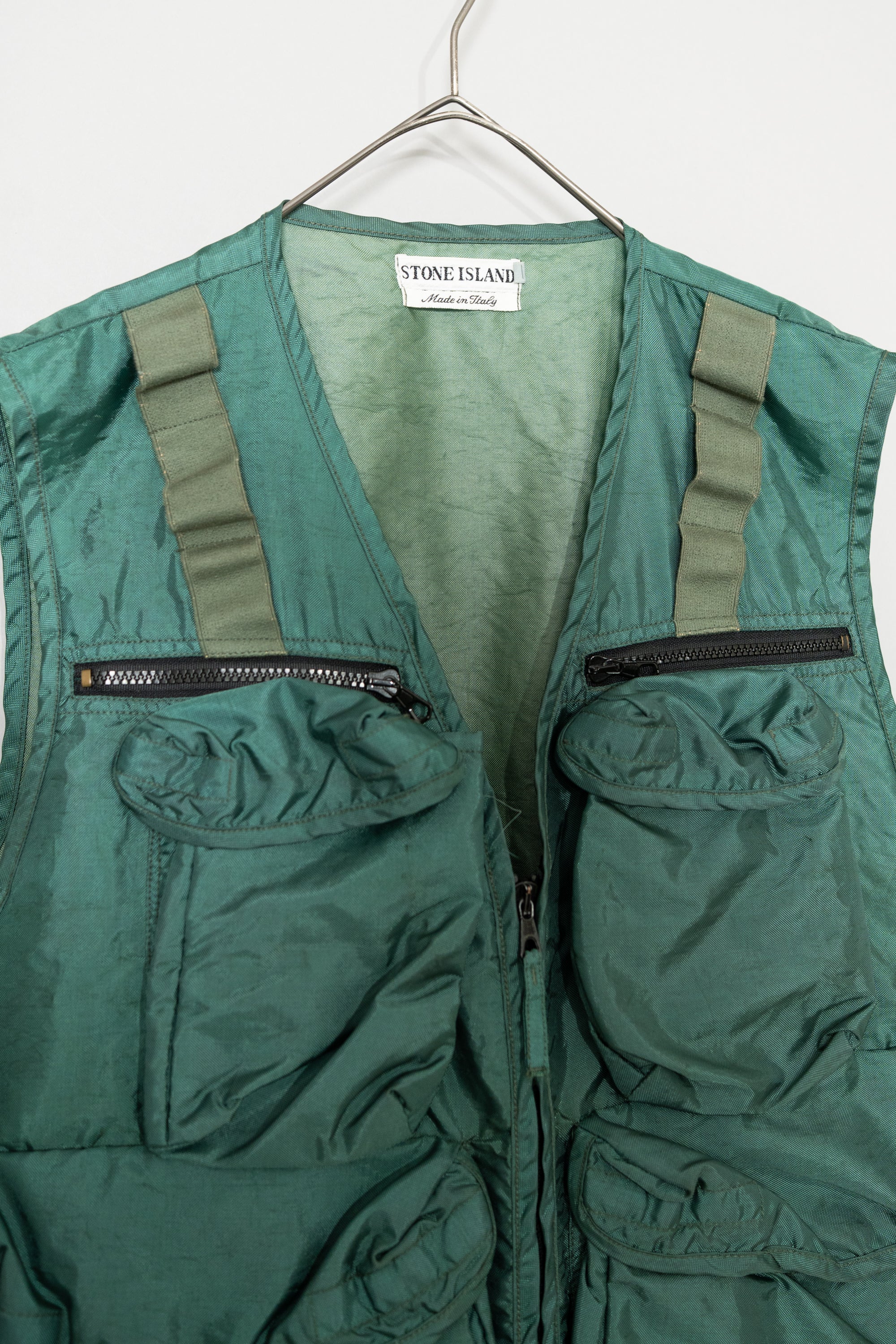 STONE ISLAND 1995 SS EMERALD GREEN FORMULA STEEL VEST – Maison ma