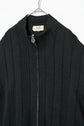 HERMES MADE IN ITARY COTTON WOOL DOUBLE ZIP DRIVERS KNIT