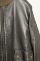 HERMES Leather Flight Jacket