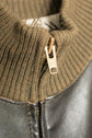 HERMES Leather Flight Jacket