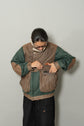 1990s GOANNA Leather & Nylon Boa Aviator Jacket