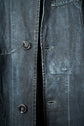 40’s French Vintage AU MOLINEL Indigo Linen Maquignon Coat