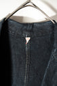 40’s French Vintage AU MOLINEL Indigo Linen Maquignon Coat