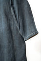 40’s French Vintage AU MOLINEL Indigo Linen Maquignon Coat