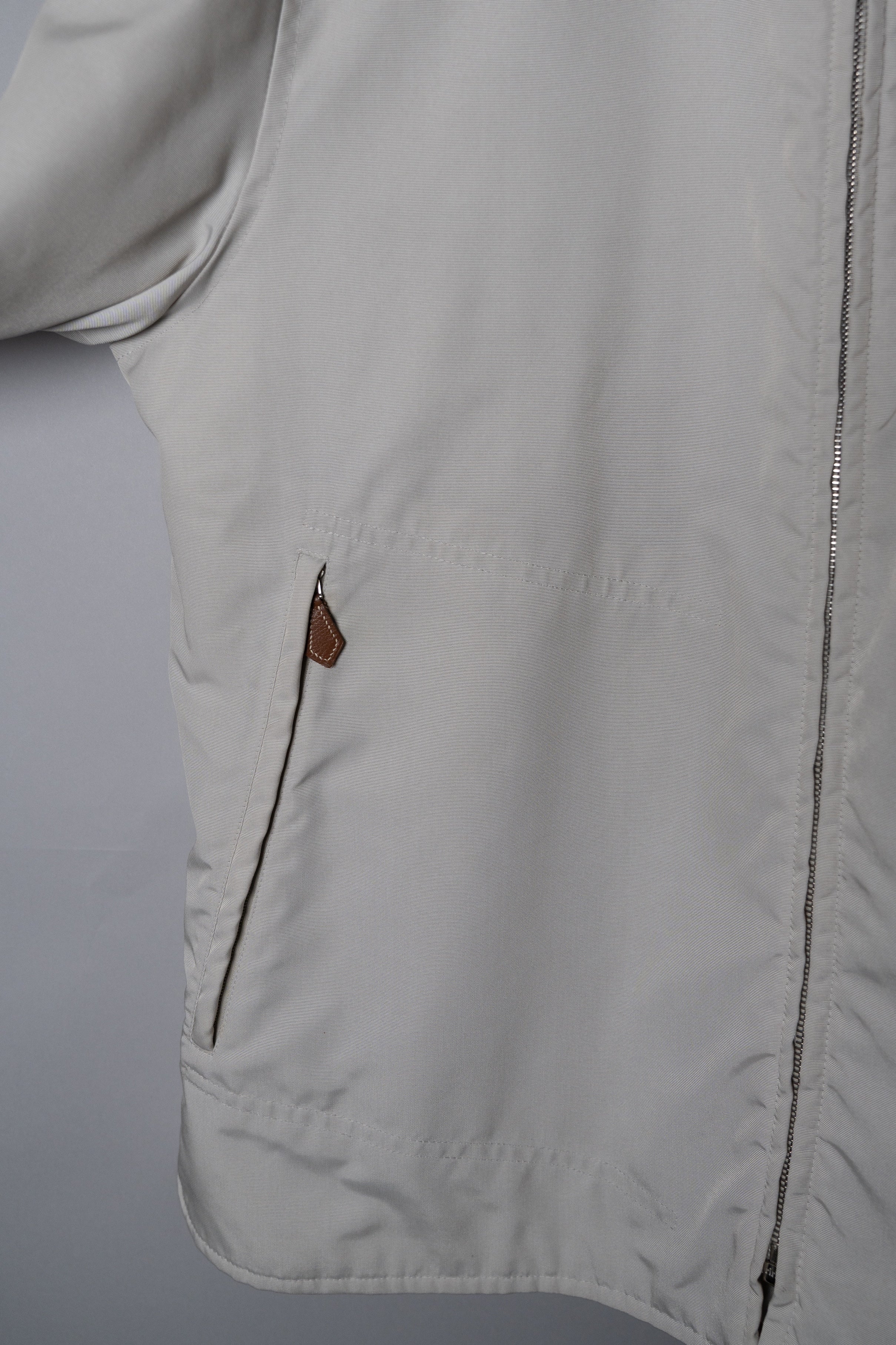 HERMES L.Gray Zip Nylon Jacket – Maison ma Manière