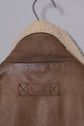 1990s GOANNA Leather & Nylon Boa Aviator Jacket