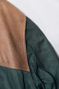 1990s GOANNA Leather & Nylon Boa Aviator Jacket