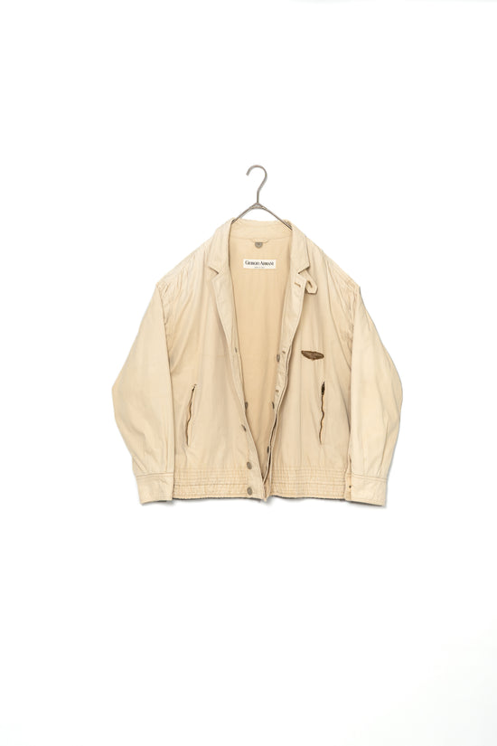 Made in ITALY GIORGIO ARMANI COTTON FLIGHT JACKET WITH CHINSTRAP