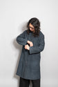 40’s French Vintage AU MOLINEL Indigo Linen Maquignon Coat