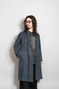 40’s French Vintage AU MOLINEL Indigo Linen Maquignon Coat