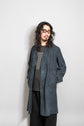 40’s French Vintage AU MOLINEL Indigo Linen Maquignon Coat